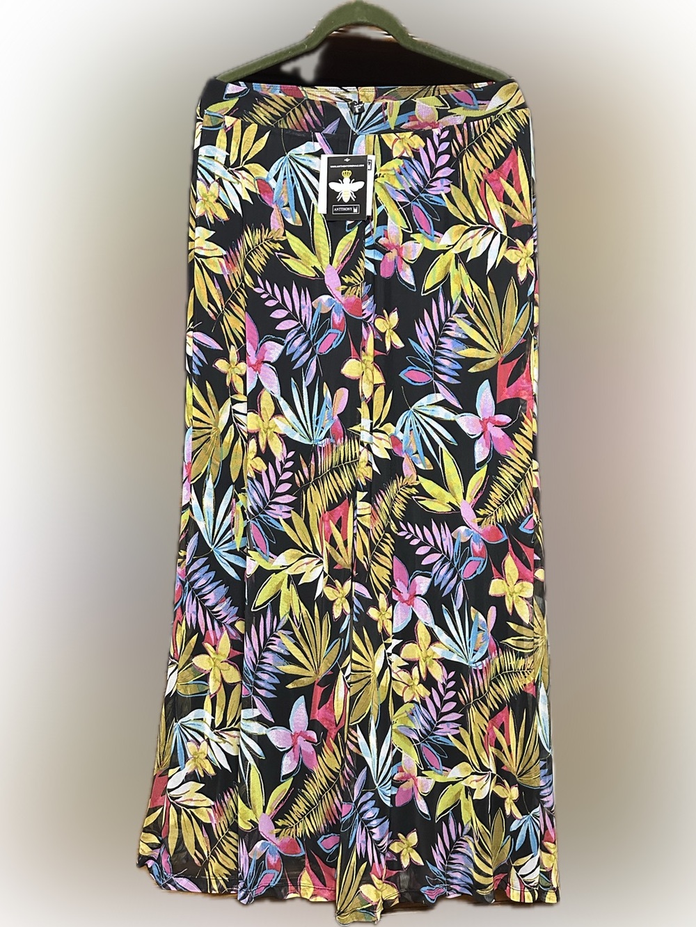 NWT Anthony Original Black Fully Lined Bell Bottom Pants Women’s LT Large Tall